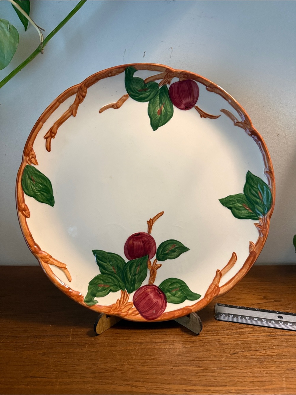 Vintage FRANCISCAN Apple 12 inch Round Serving Platter Chop Plate